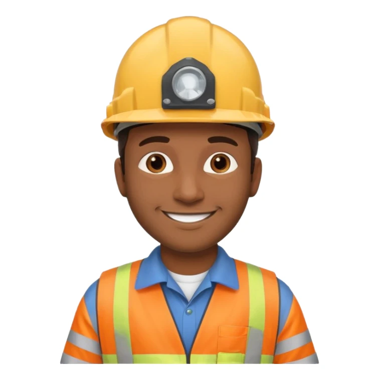 Un homme brun qui est responsable d'une équipe de contrôle non destructif sticker