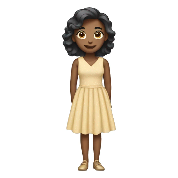 A girl with a dress on sticker