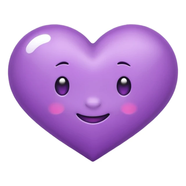 chat bubble emoji with a purple heart inside of it sticker