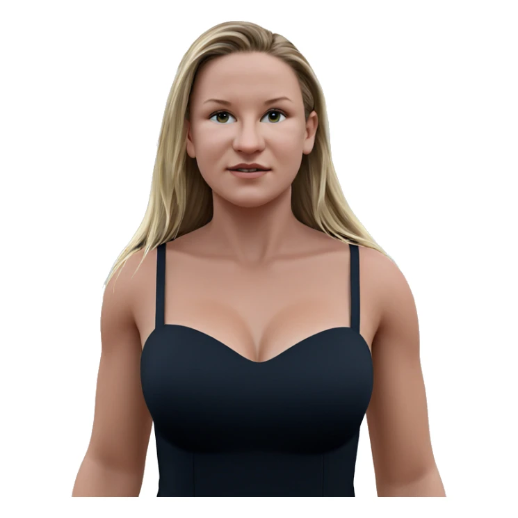 girl in black dress outdoors sticker