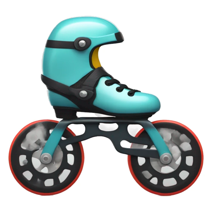 Solo Patines con rayos en las ruedas a velocidad  sticker