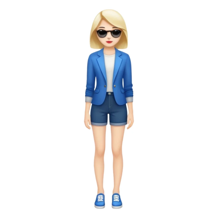 stylish full body model sticker