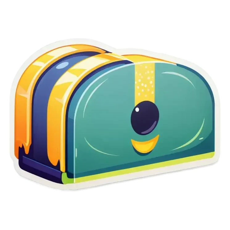 Eine Schranke die geschlossen ist sticker