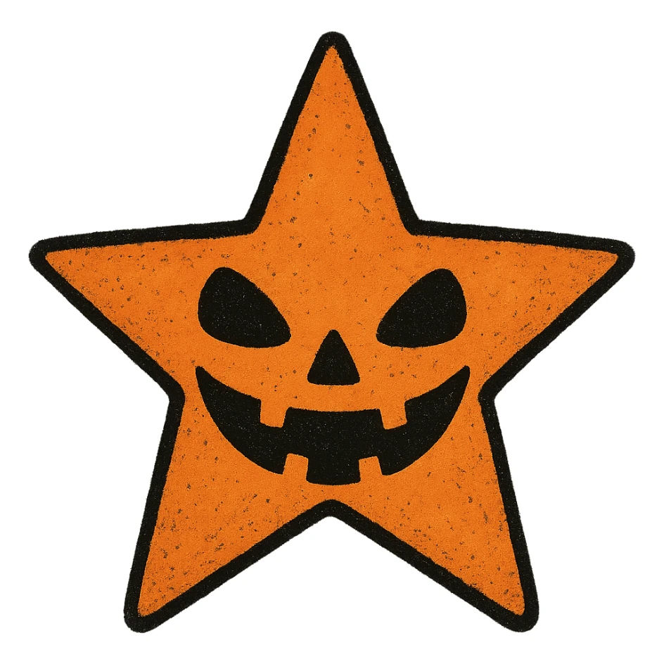 Halloween star, no background sticker