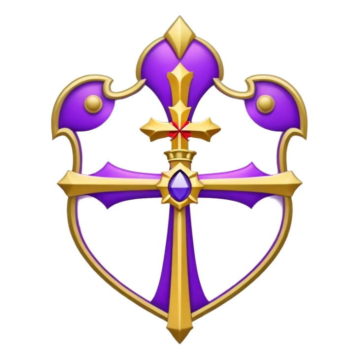 Archibishop's emblem with a touch of purple sticker