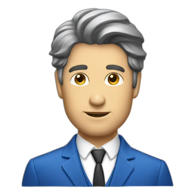 Posh-man-with-blue-suit-offering-goldbar sticker