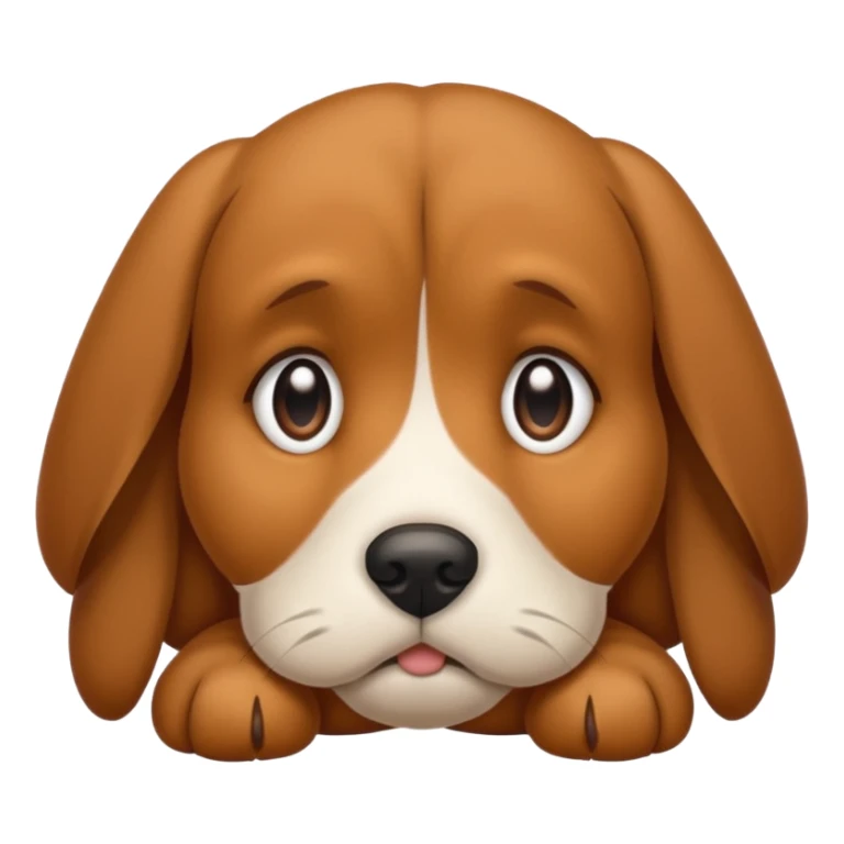 Puppy dog sad sticker