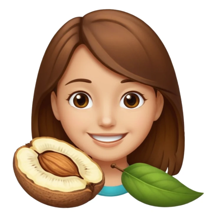 brown haired girl on a cheatnut hporse smiling' sticker