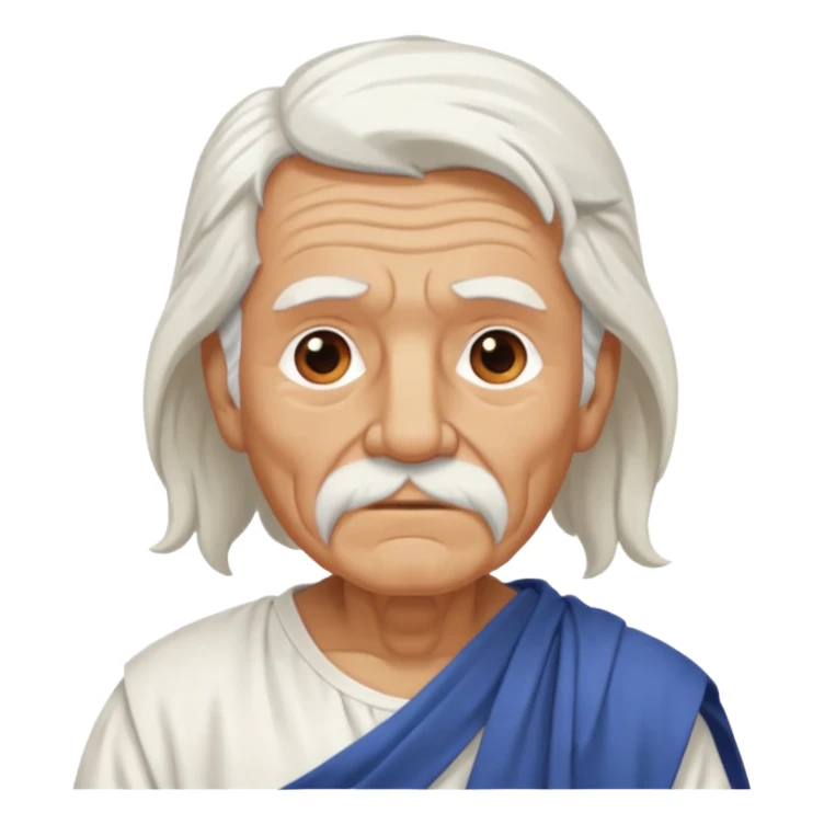 ancient greek old man sticker