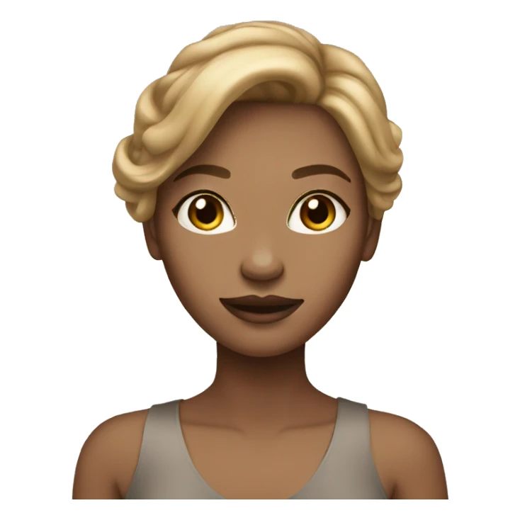 glamorous girl with light brown hair sticker