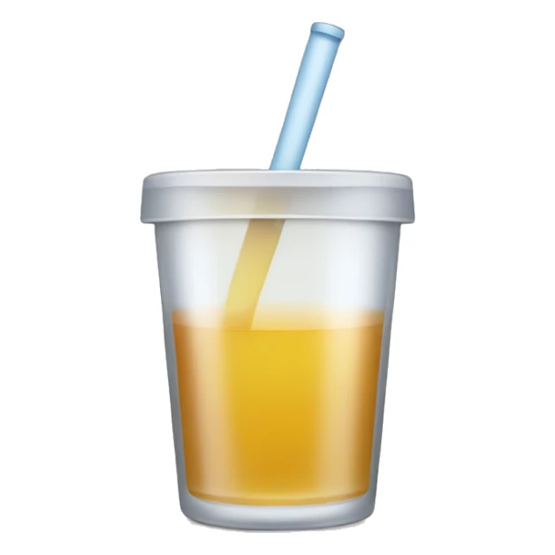 Cup of apple juice sticker
