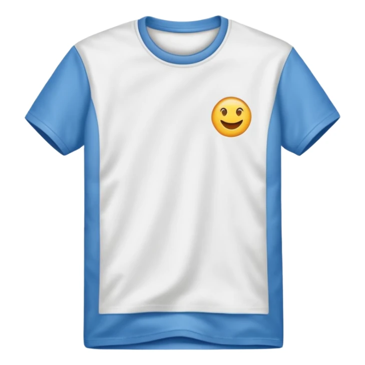 plain white short sleeve t-shirt no buttons sticker