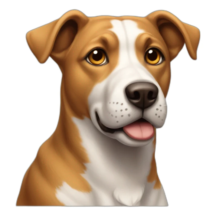 greek-street-dog-brown-face-white-chest sticker