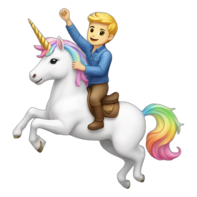 white-boy-riding-on-colorful-unicorn sticker