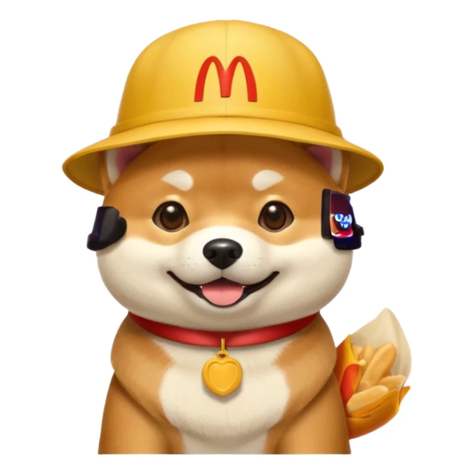Shiba Jasper McDonald's sticker
