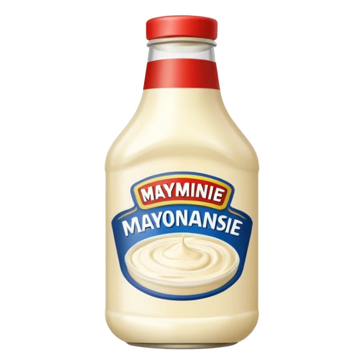 a bottle of mayo sticker