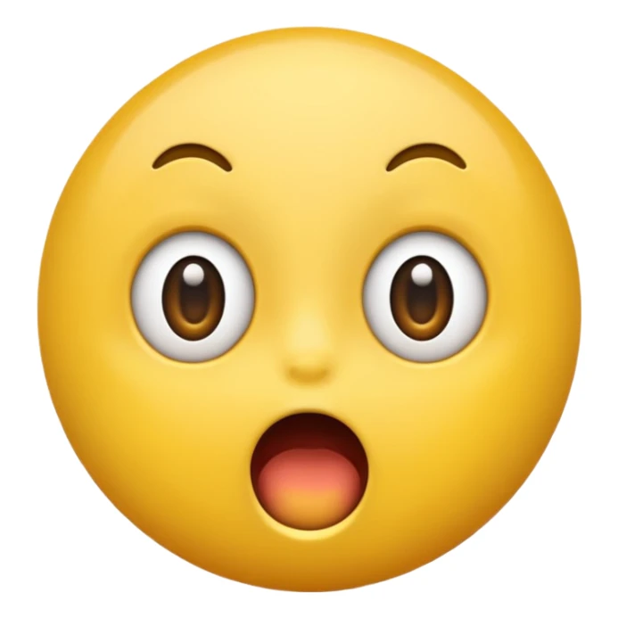 Yellow emojis that’s shocked in a good way sticker