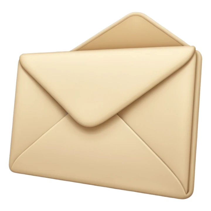 Letter color pale beige creamy sticker