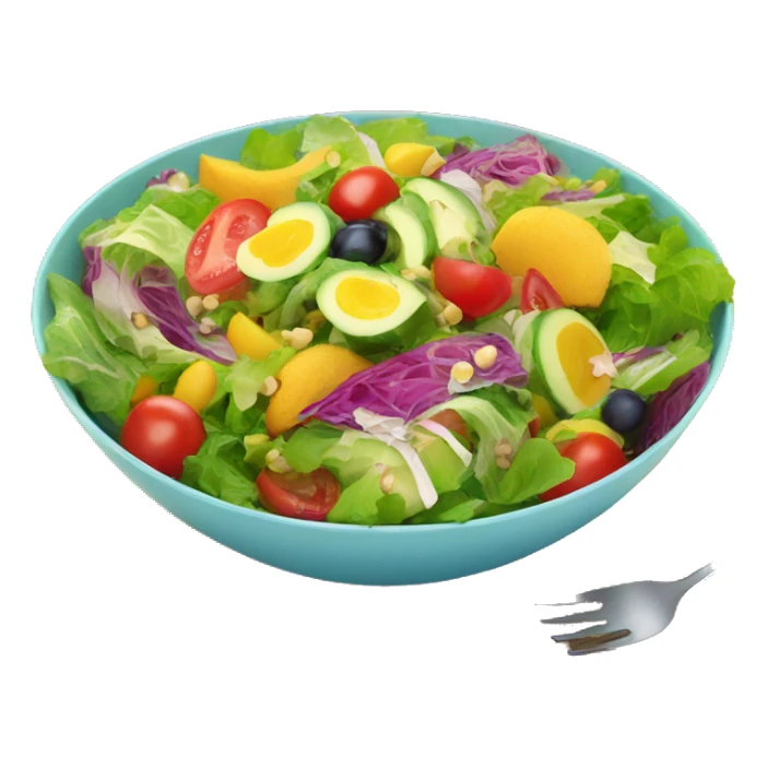 Coloful Summer salad in a bowl sticker