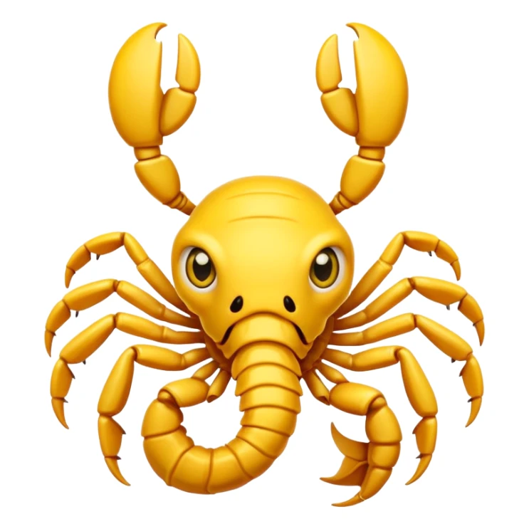 cute scorpion with big eyes emoji sticker
