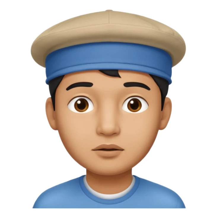  Fait un jeune indien pas trop beau avec un léger surprise un double menton et une casquette sur la tete sticker