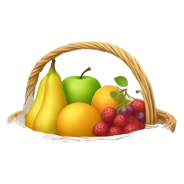 basket of fruits sticker
