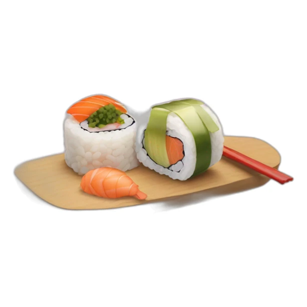 un sushi qui mange un sushi sticker