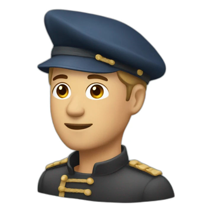 french man beret baguette sticker