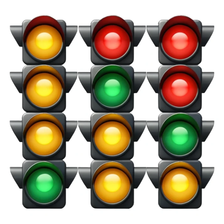 Traffic lights image sticker