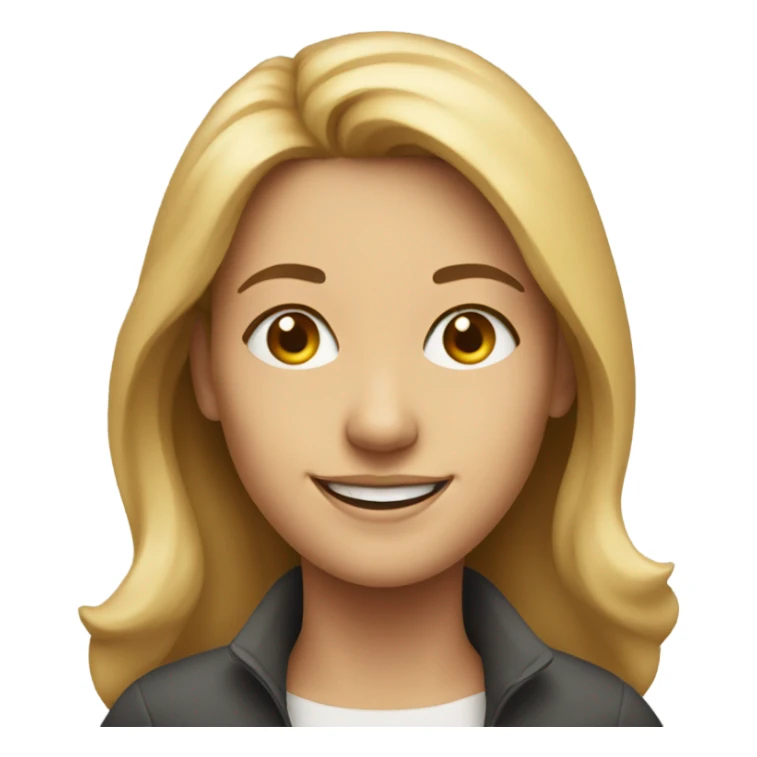 smiling woman portrait in focus sticker