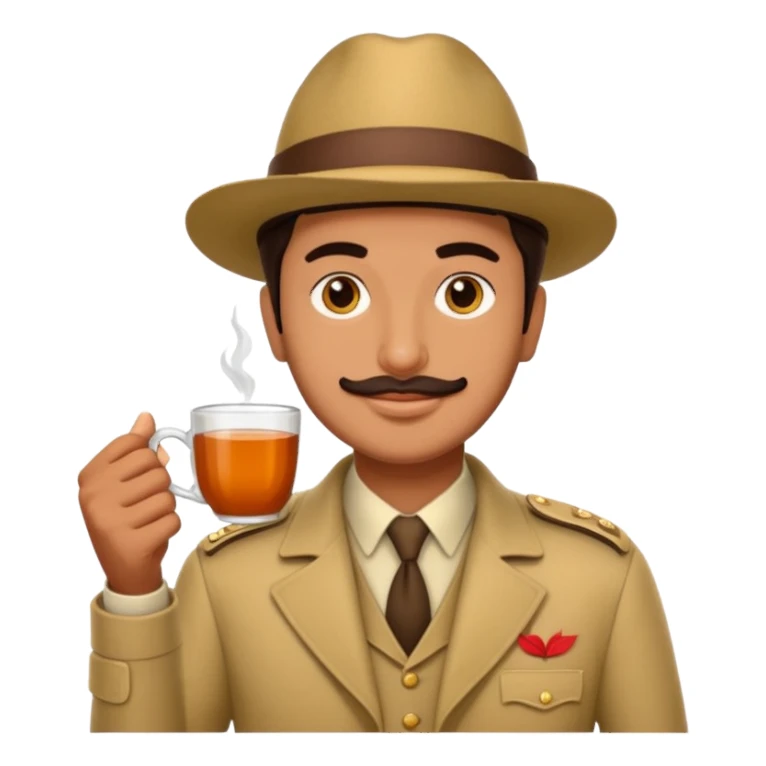 Gabar singh in sholay movie, taken cup of ttea sticker