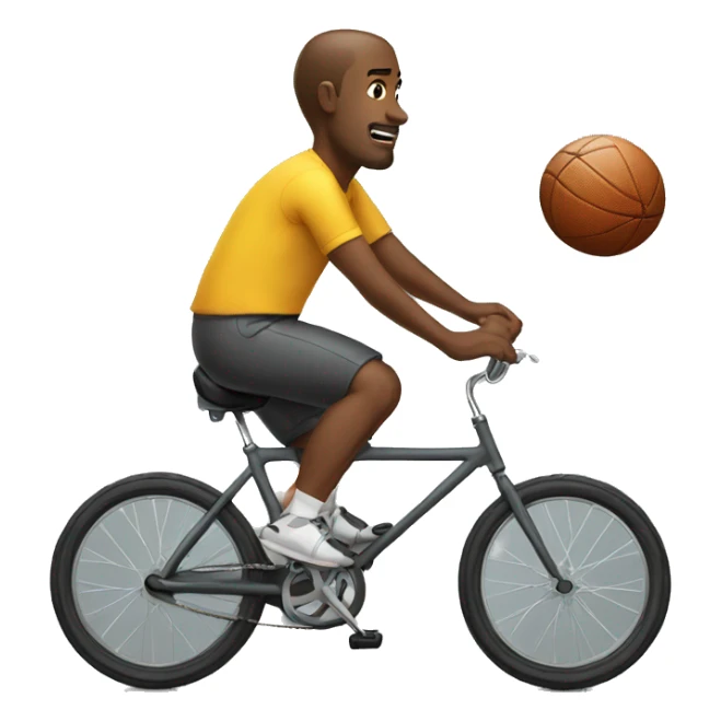 Man on a bike with a foot ball sticker