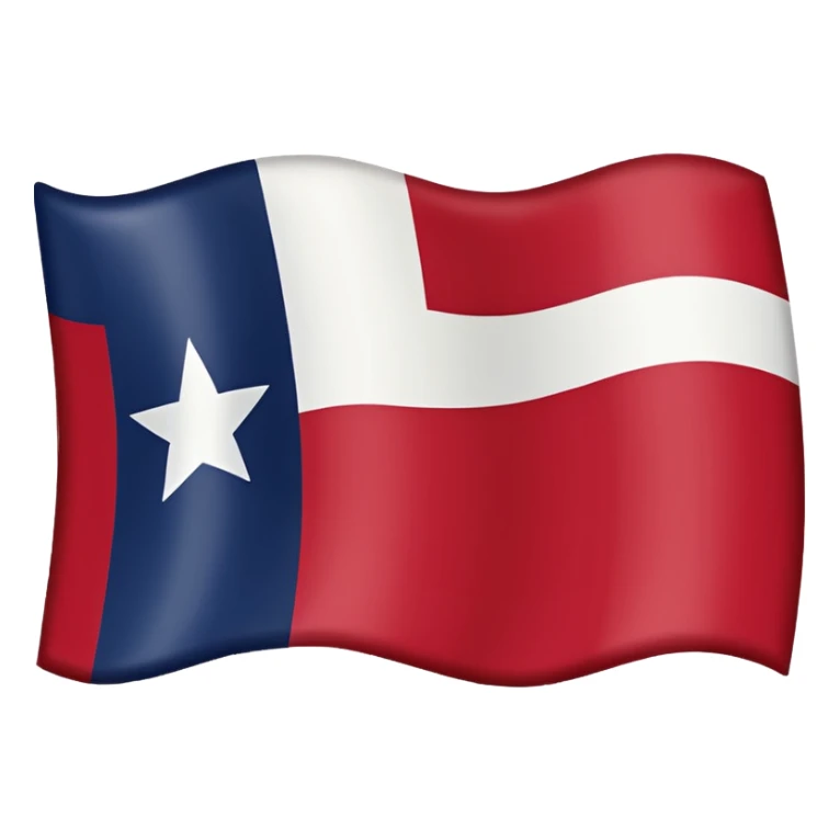 An emoji of the Texas state flag sticker