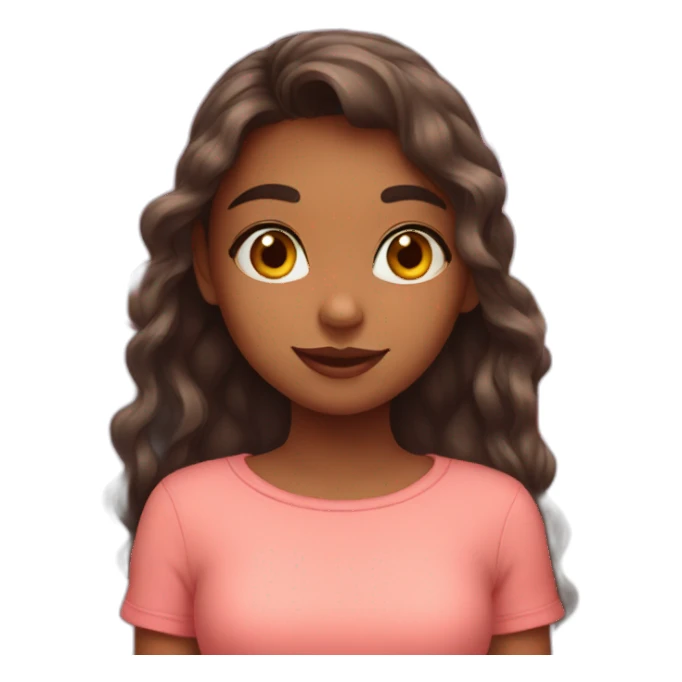 Girl in love hearts sticker