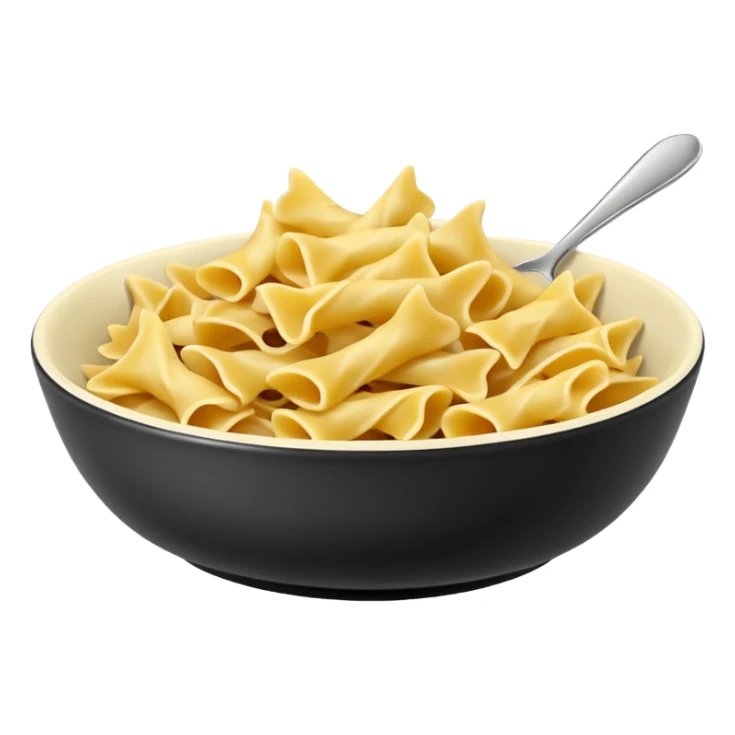 Farfalle pasta bowl, just pasta, no other items sticker