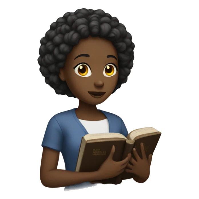 Black girl with a bible sticker