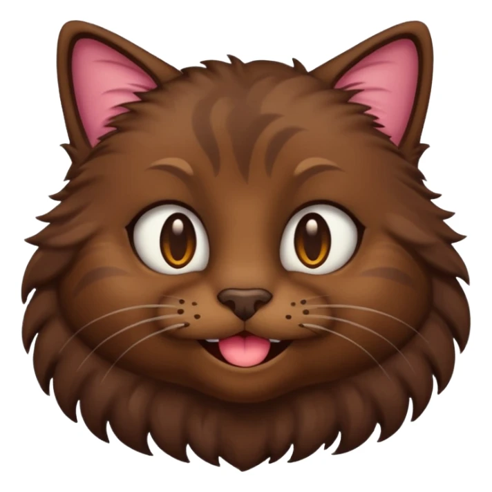 Emoji de gata morenita  sticker