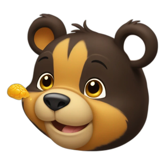Winnie l’ourson qui mange du miel sticker