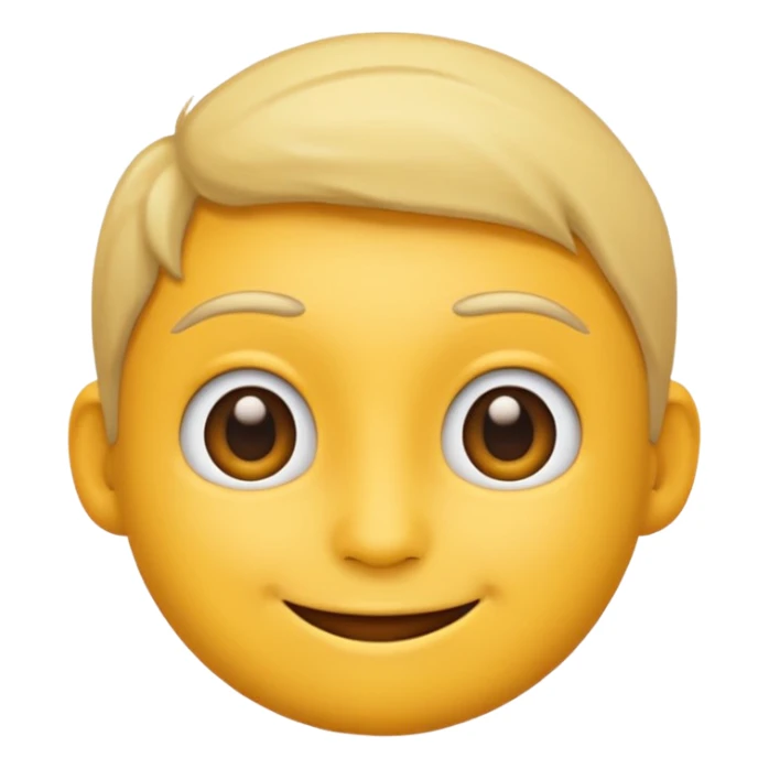 create an emoji of face facing straight forward but looking to the side only with its eyes sticker