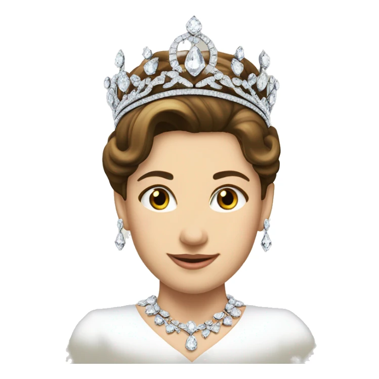royal dainty jeweled british diamond tiara only sticker