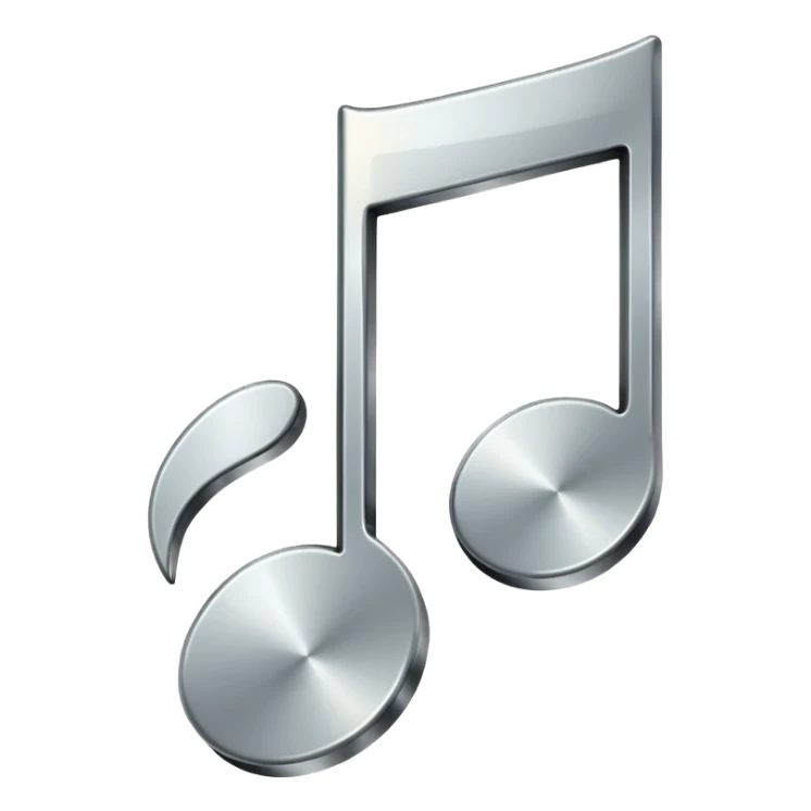 mac os music note metal mute sound 🔇 sticker