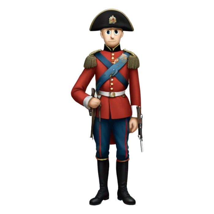 British soldier in full view of the Crimean War sticker