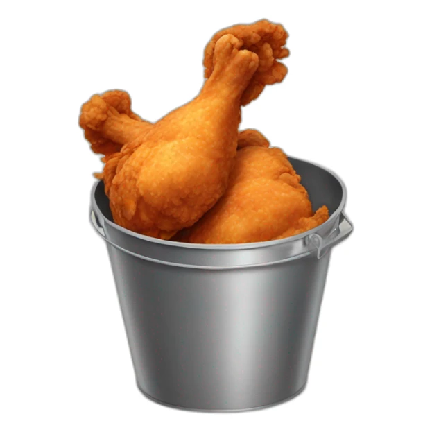 bucket of fried chicken sticker