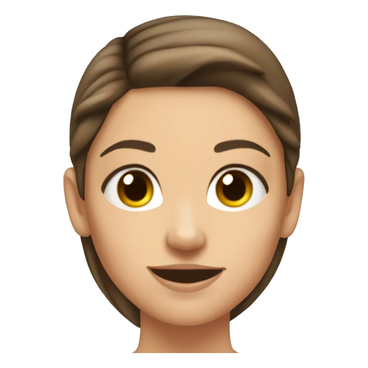 Woman large Back muscles, Caucasian woman, brunette sticker