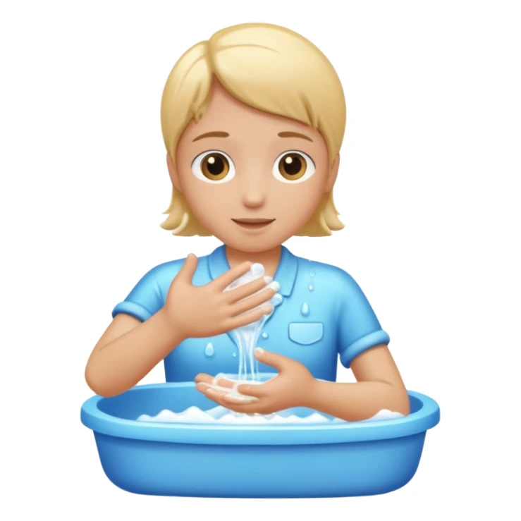 wash hands with soap and water sticker