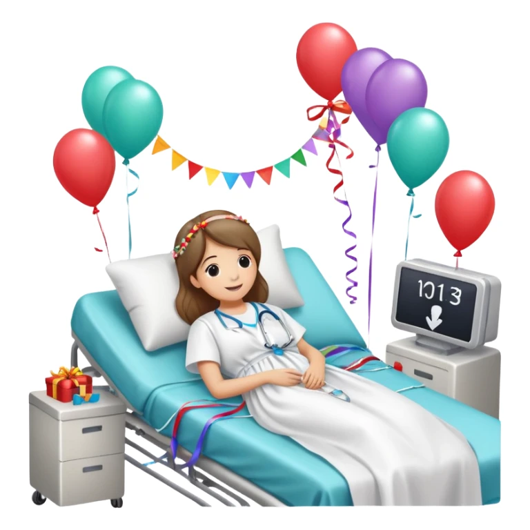 Happy wedding anniversary sick in the hospital  sticker