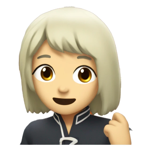 Choso from the anime jujitsu kaisen eating pizza sticker