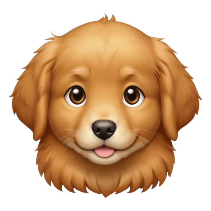 Golden retriever puppy with reddish hair sticker