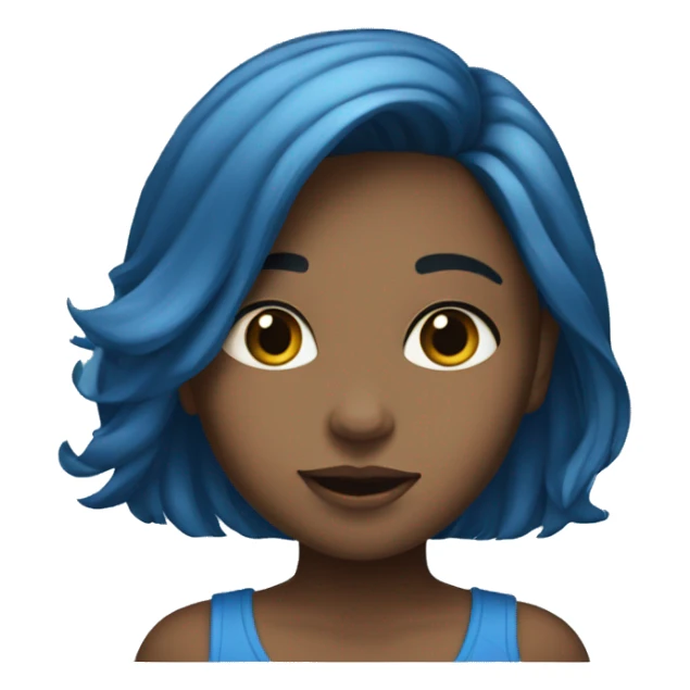 Blue hautes Girl  sticker