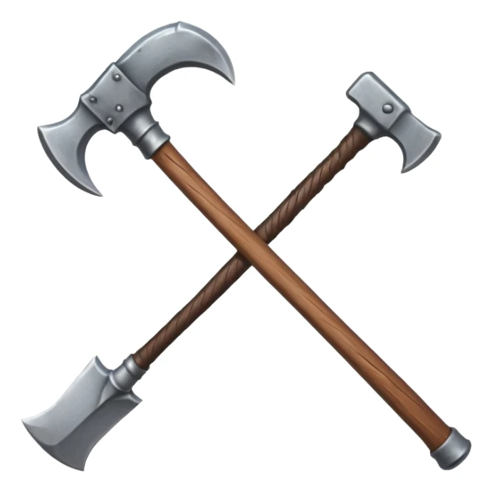 barbarian axe sticker